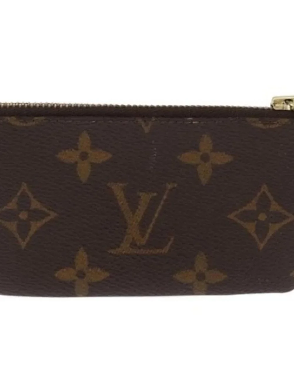 LOUIS VUITTON Monogram Pochette Cles Coin Purse M60033 LV Auth 168399